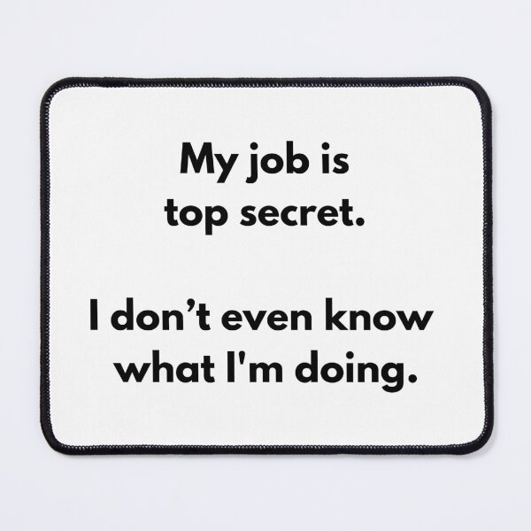 Item preview, Funny Top Secret Job Mug - WFH Office Humour Slogan designed and sold by SLS-Creations.