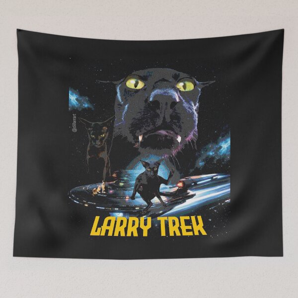Item preview, Meme Cat Evil Larry: Parody Movie Larry Trek Design designed and sold by dillarrart.