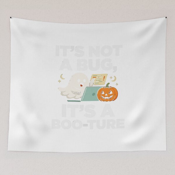 Item preview, It's Not A Bug It's A Boo-ture Halloween Tech Humor designed and sold by Bianca Oltean.