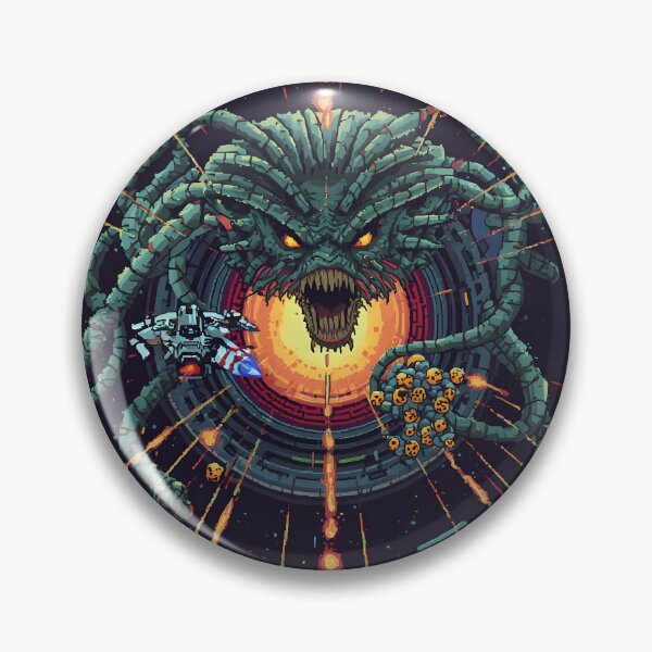 Item preview, Bio-Lab Alien Core Boss Fight | Retro 16-bit Pixel Art Shmup Shooter designed and sold by ThePixelArchive.