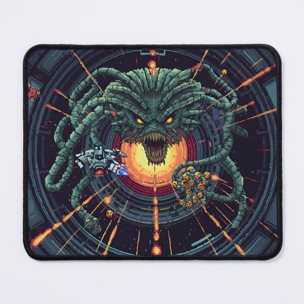 Item preview, Bio-Lab Alien Core Boss Fight | Retro 16-bit Pixel Art Shmup Shooter designed and sold by ThePixelArchive.