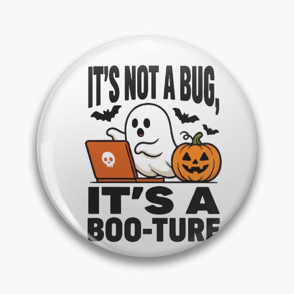 Item preview, It's Not A Bug It's A Boo-ture Halloween Coder designed and sold by Bianca Oltean.