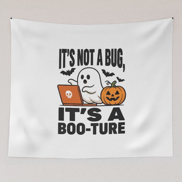 Item preview, It's Not A Bug It's A Boo-ture Halloween Coder designed and sold by Bianca Oltean.