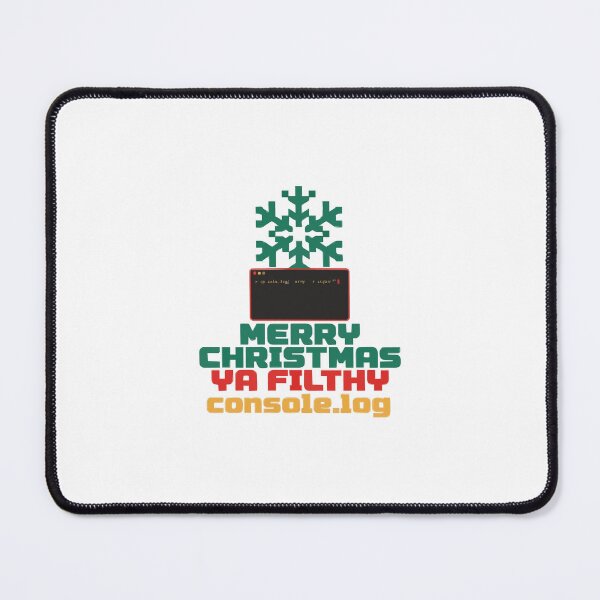 Item preview, Merry Christmas Ya Filthy console.log designed and sold by Bianca Oltean.