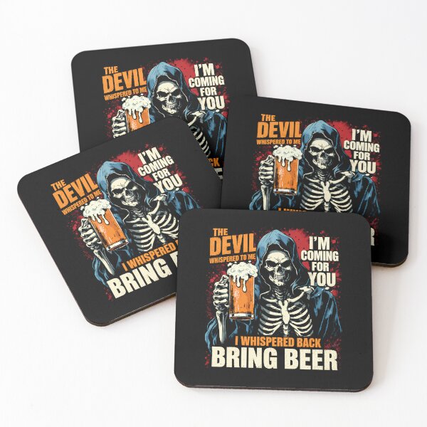 Item preview, The Devil Whispered Bring Beer Grim Reaper designed and sold by LunaMagicStudio.