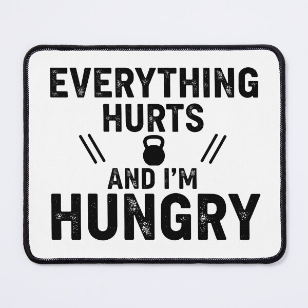 Item preview, Funny Gym Quote Weightlifting Humor Fitness Workout Hungry Lifter Sarcastic Exercise Meme designed and sold by designstoriesMK.