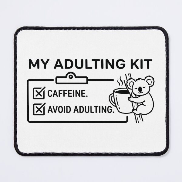 Item preview, My Adulting Kit Funny Koala Coffee Humor designed and sold by LikeDrop.