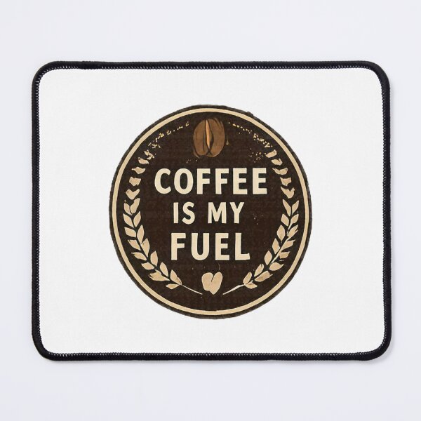 Item preview, Vintage Coffee Is My Fuel Circular Badge Design designed and sold by FlatInkStudio.