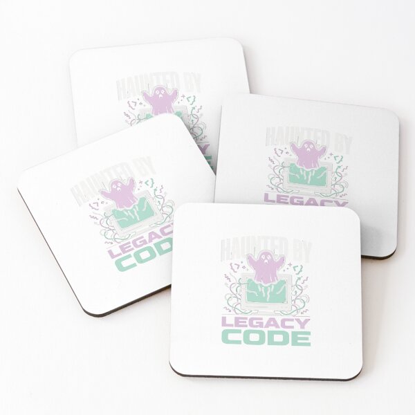 Item preview, Haunted By Legacy Code Cute Coder Ghost designed and sold by Bianca Oltean.
