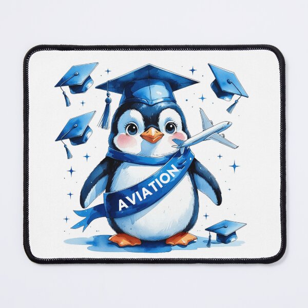Item preview, Cute Penguin Aviation Pilot Graduate Art designed and sold by AQUILAKREO.