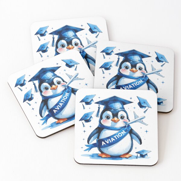 Item preview, Cute Penguin Aviation Pilot Graduate Art designed and sold by AQUILAKREO.