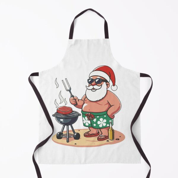 Item preview, Christmas In July Tropical Santa Summer BBQ Beer designed and sold by Thread&Fable.