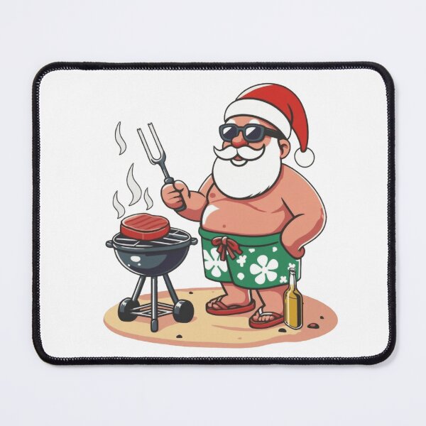 Item preview, Christmas In July Tropical Santa Summer BBQ Beer designed and sold by Thread&Fable.