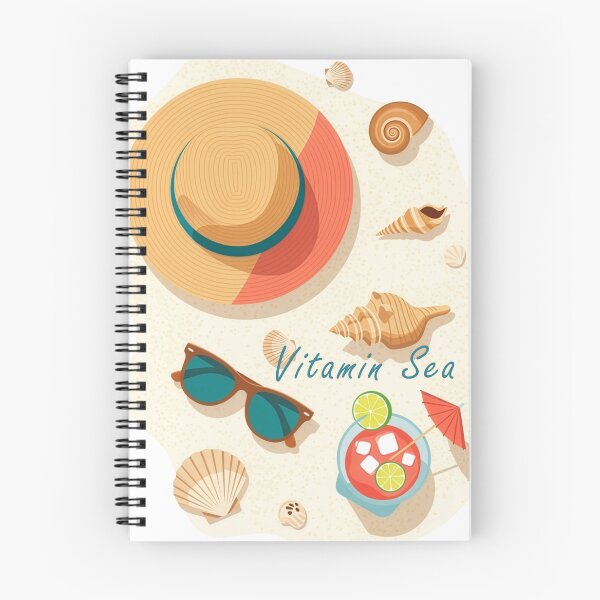 Item preview, Vitamin sea beach flat lay summer seashells sunglasses cocktail coastal aesthetic art designed and sold by icemanphotos.