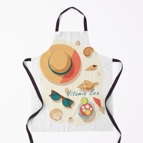 Item preview, Vitamin sea beach flat lay summer seashells sunglasses cocktail coastal aesthetic art designed and sold by icemanphotos.