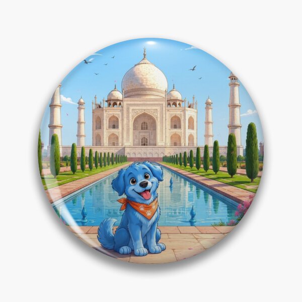 Item preview, Blue Dog at the Taj Mahal designed and sold by pensational.