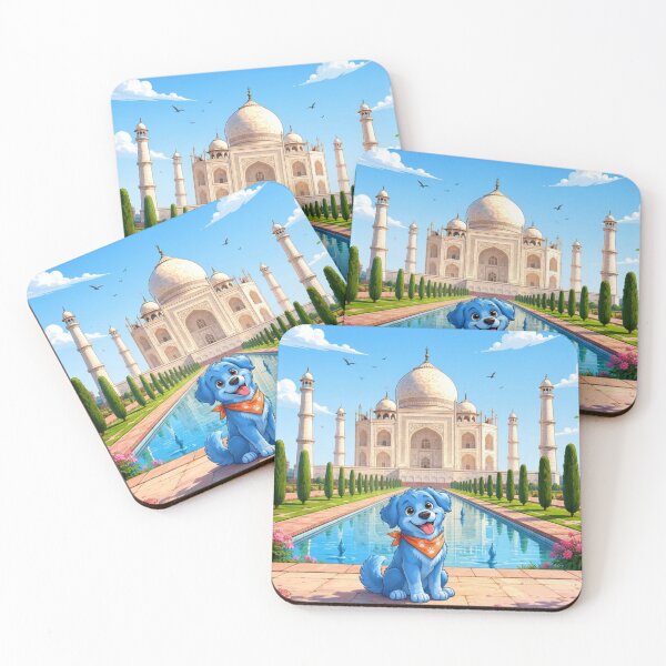 Item preview, Blue Dog at the Taj Mahal designed and sold by pensational.