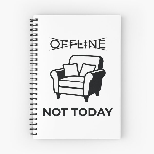 Item preview, Offline Not Today Lazy Couch Introvert Humor designed and sold by LikeDrop.