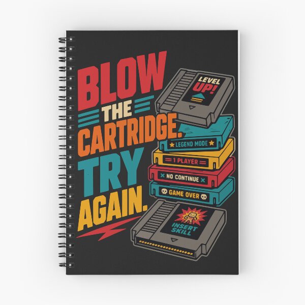 Item preview, Blow The Cartridge Retro Gaming Nostalgia designed and sold by arfindo-indra.
