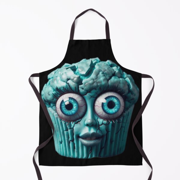 Item preview, Cosmic Horror Turquoise Cupcake with Galaxy Eyes designed and sold by LujziWorld.