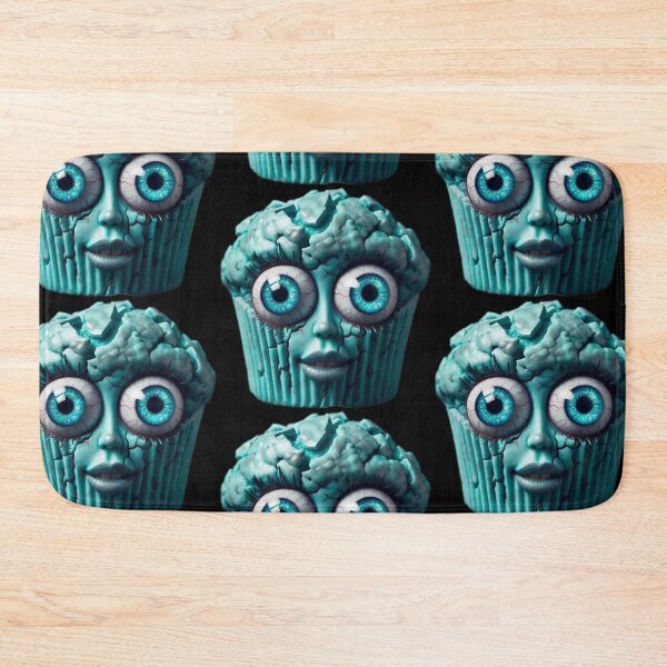 Item preview, Cosmic Horror Turquoise Cupcake with Galaxy Eyes designed and sold by LujziWorld.