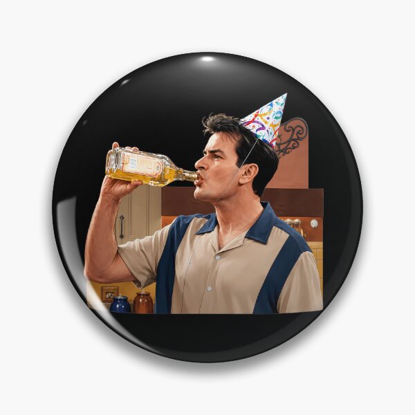 Item preview, Charlie Sheen Drinking designed and sold by PastelWingg.