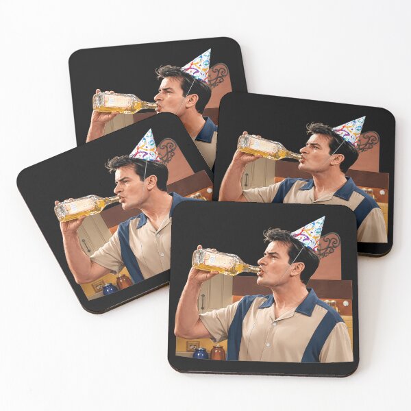 Item preview, Charlie Sheen Drinking designed and sold by PastelWingg.