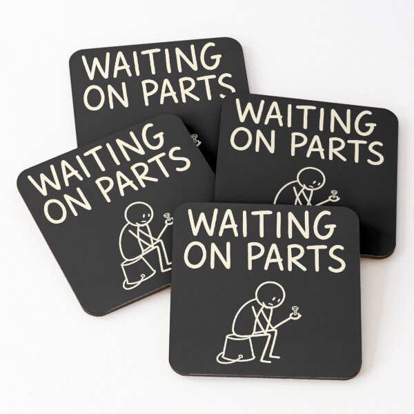 Item preview, Mechanic Men Auto Repair Waiting on Parts Car Technician designed and sold by Starry Night Creative Art.