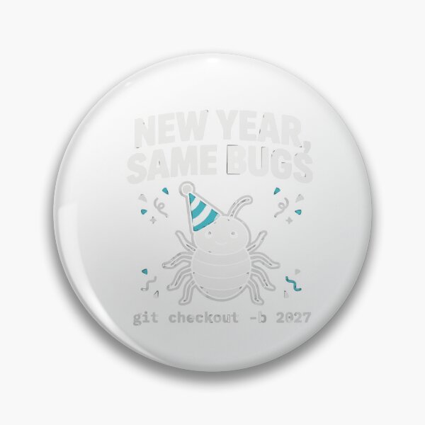 Item preview, New Year Same Bugs Git Checkout 2027 designed and sold by Bianca Oltean.