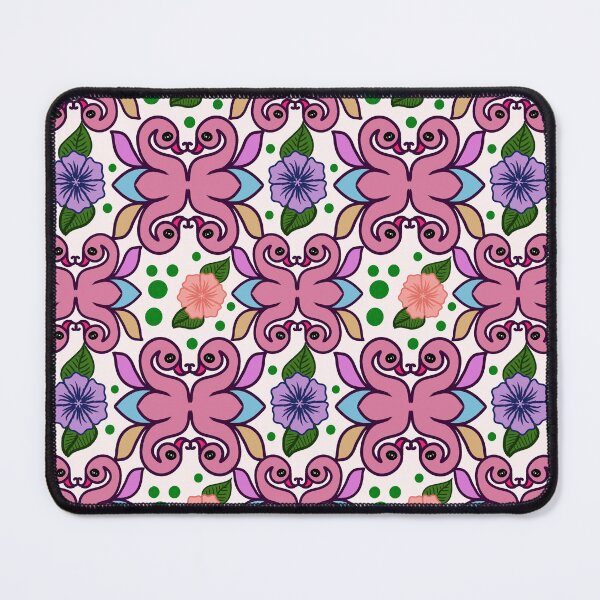Item preview,  Whimsical Folk Bird Floral Pattern designed and sold by HopeAndHustle.