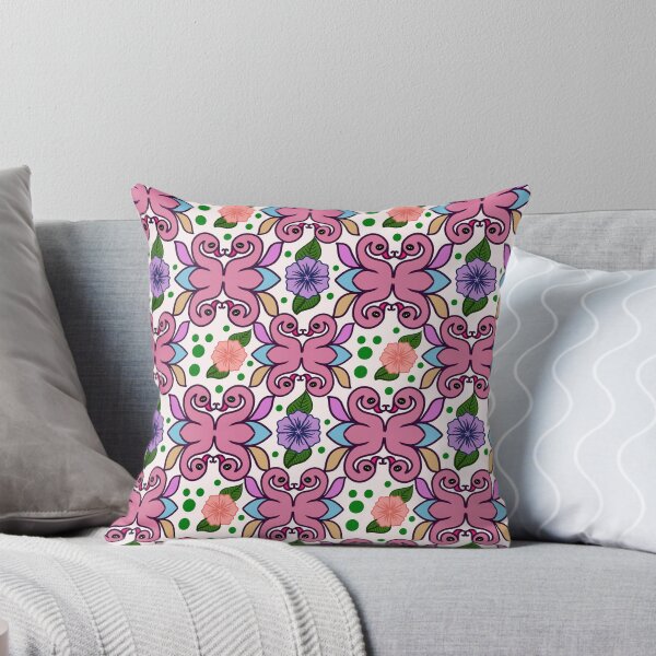 Item preview,  Whimsical Folk Bird Floral Pattern designed and sold by HopeAndHustle.