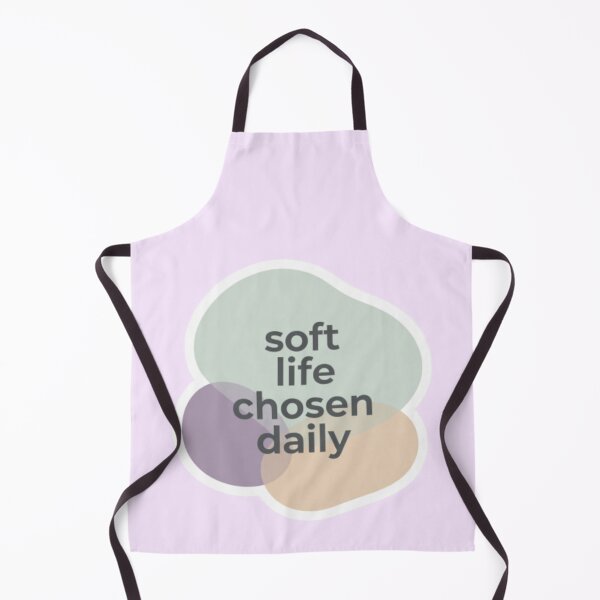 Item preview, Soft Life Chosen Daily – Inspirational Wellness Typography Design designed and sold by CosmicQuietLab.