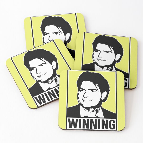 Item preview, Charlie Sheen Winning Black White designed and sold by PastelWingg.