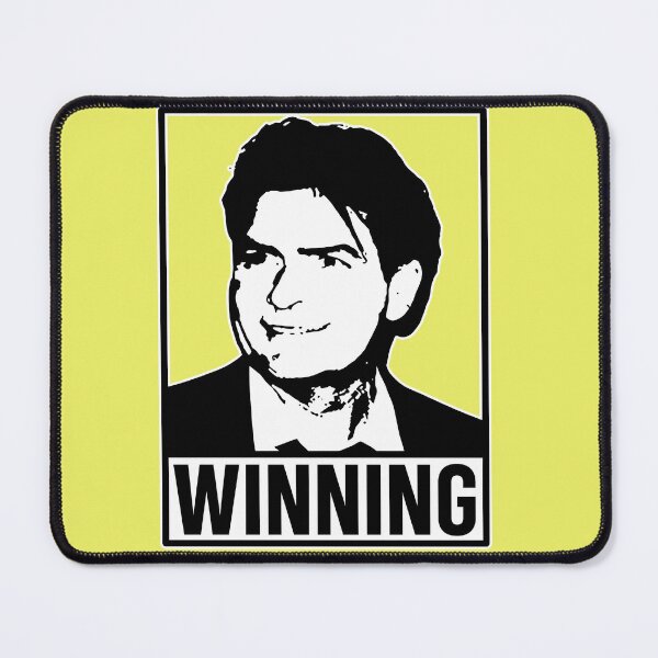 Item preview, Charlie Sheen Winning Black White designed and sold by PastelWingg.