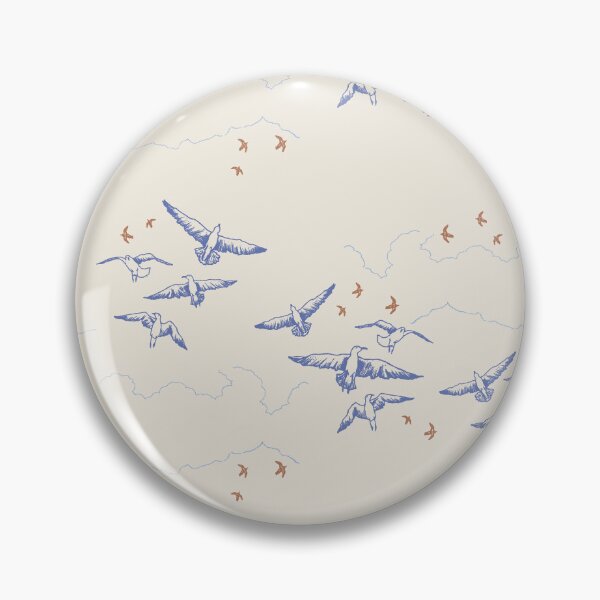 Item preview, Seagulls flying in the light pink sky designed and sold by ValentinaAssenza.