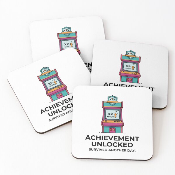 Item preview, Achievement Unlocked Survived Another Day Funny Gamer designed and sold by LikeDrop.
