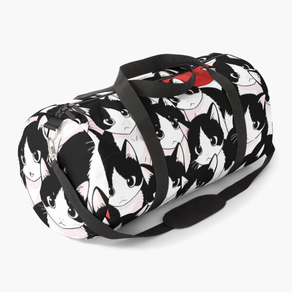 Item preview, Tuxedo Cats and Tomatoes – Anime Style Cute Pattern Design designed and sold by EmeraldeaArt.