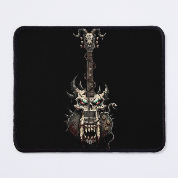 Item preview, Death Power Skull Guitar Snakes — Occult Dark Metal Art designed and sold by David Mateo ArtWorks.