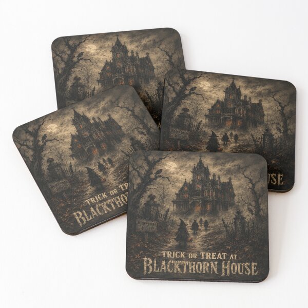 Item preview, Group Of Children Walking To Blackthorn House Halloween Tee designed and sold by POD DYNASTY.