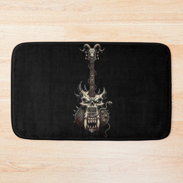 Item preview, Death Power Skull Guitar Snakes — Occult Dark Metal Art designed and sold by David Mateo ArtWorks.
