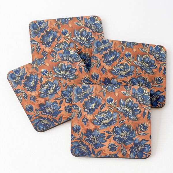 Item preview, Navy Floral  designed and sold by GraphicsClub.