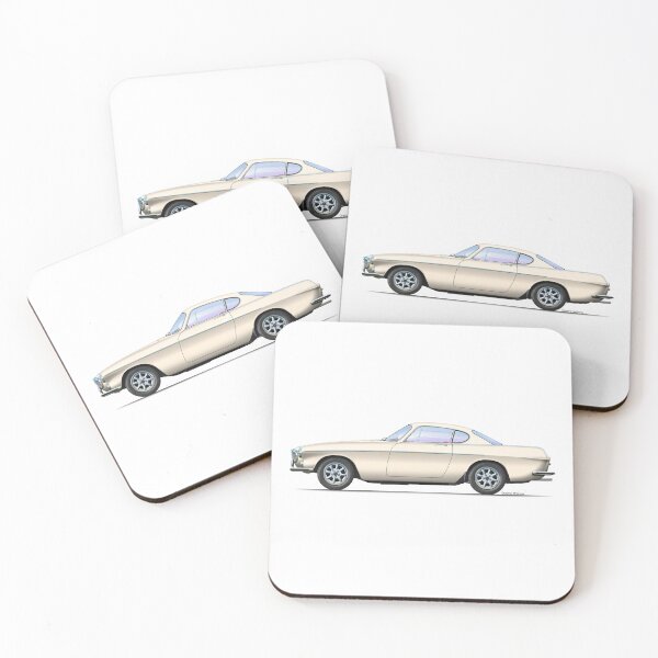 Item preview, VOLVO 1800 COUPE  designed and sold by Grubby Fingers Aircraft Illustration.