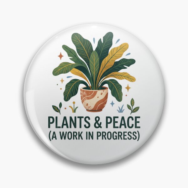 Item preview, Plants And Peace Work In Progress Houseplant designed and sold by LikeDrop.