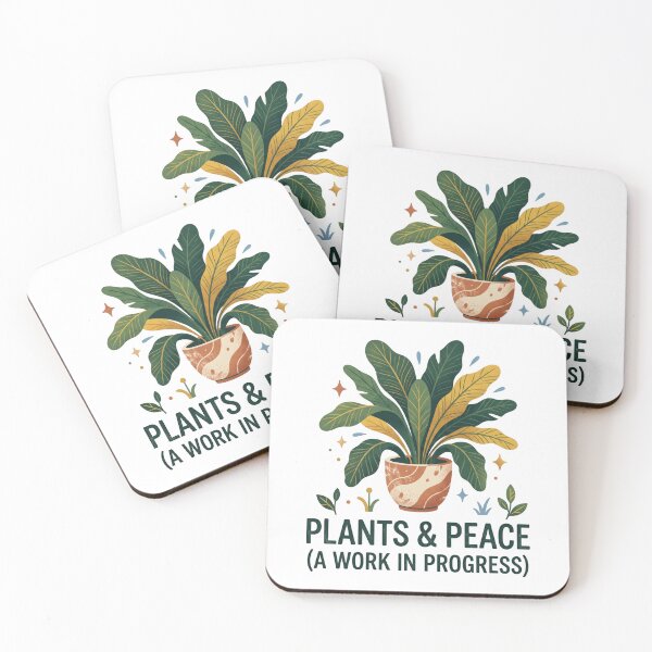 Item preview, Plants And Peace Work In Progress Houseplant designed and sold by LikeDrop.