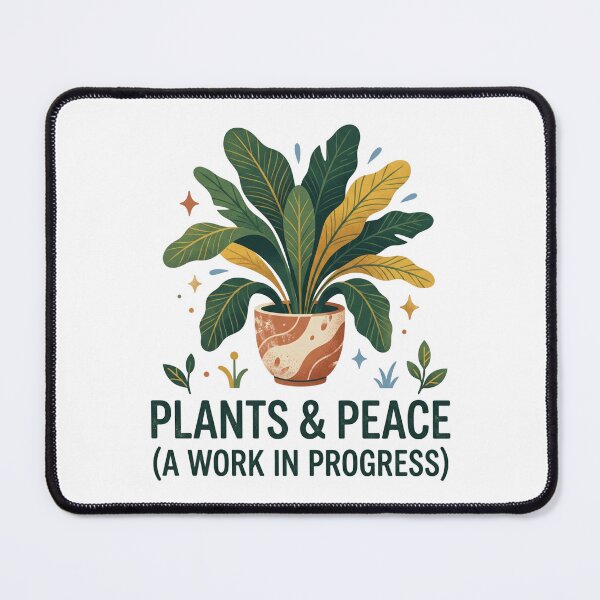 Item preview, Plants And Peace Work In Progress Houseplant designed and sold by LikeDrop.