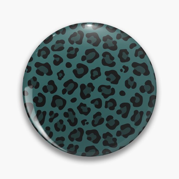 Item preview, Teal and Black leopard print designed and sold by pattern-archive.
