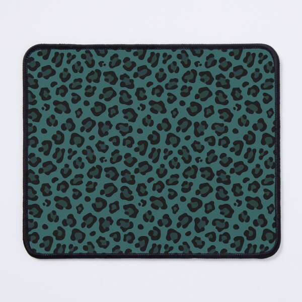 Item preview, Teal and Black leopard print designed and sold by pattern-archive.