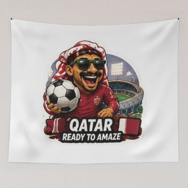 Item preview, Qatar 2026 Football Fan Art Sticker designed and sold by syndia2209.