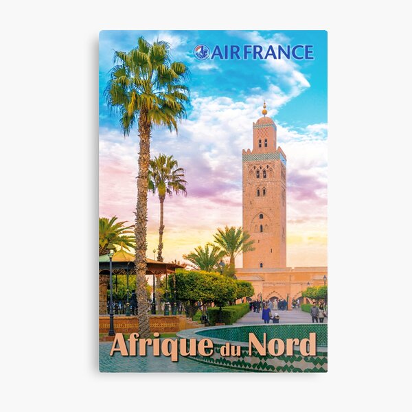 Aperçu de l'œuvre Affiche de voyage Afrique du Nord de style vintage créée et vendue par travelwitheric.