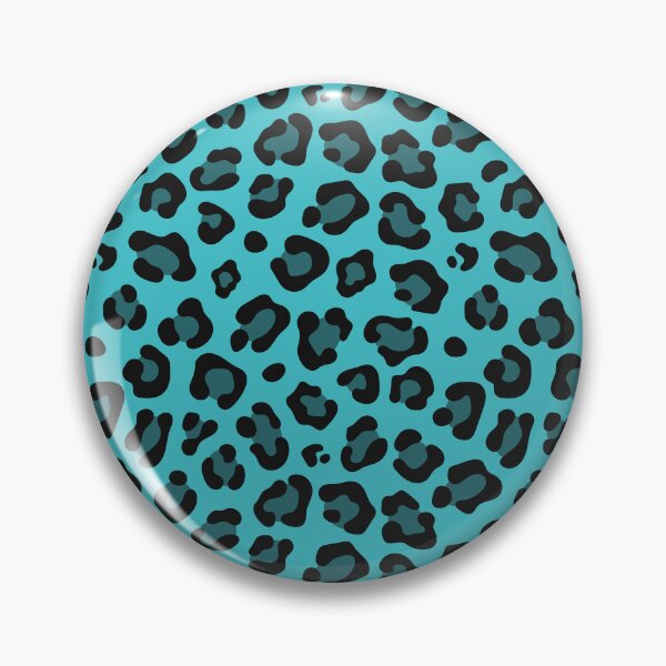 Item preview, Turquoise And Black Leopard Print designed and sold by pattern-archive.